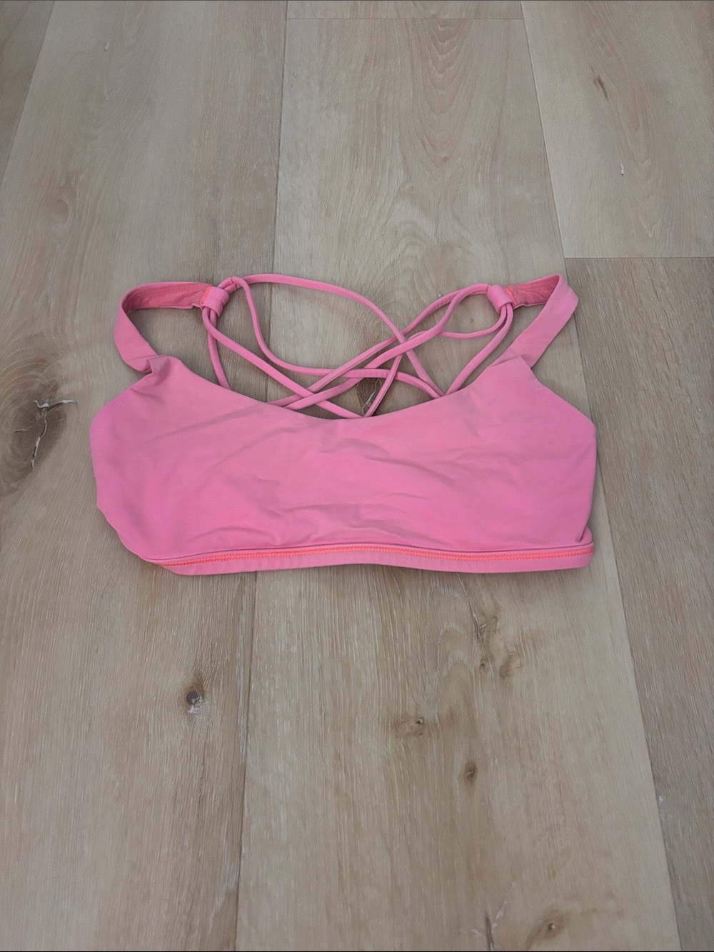 lululemon athletica Pink Strappy Sports Bra